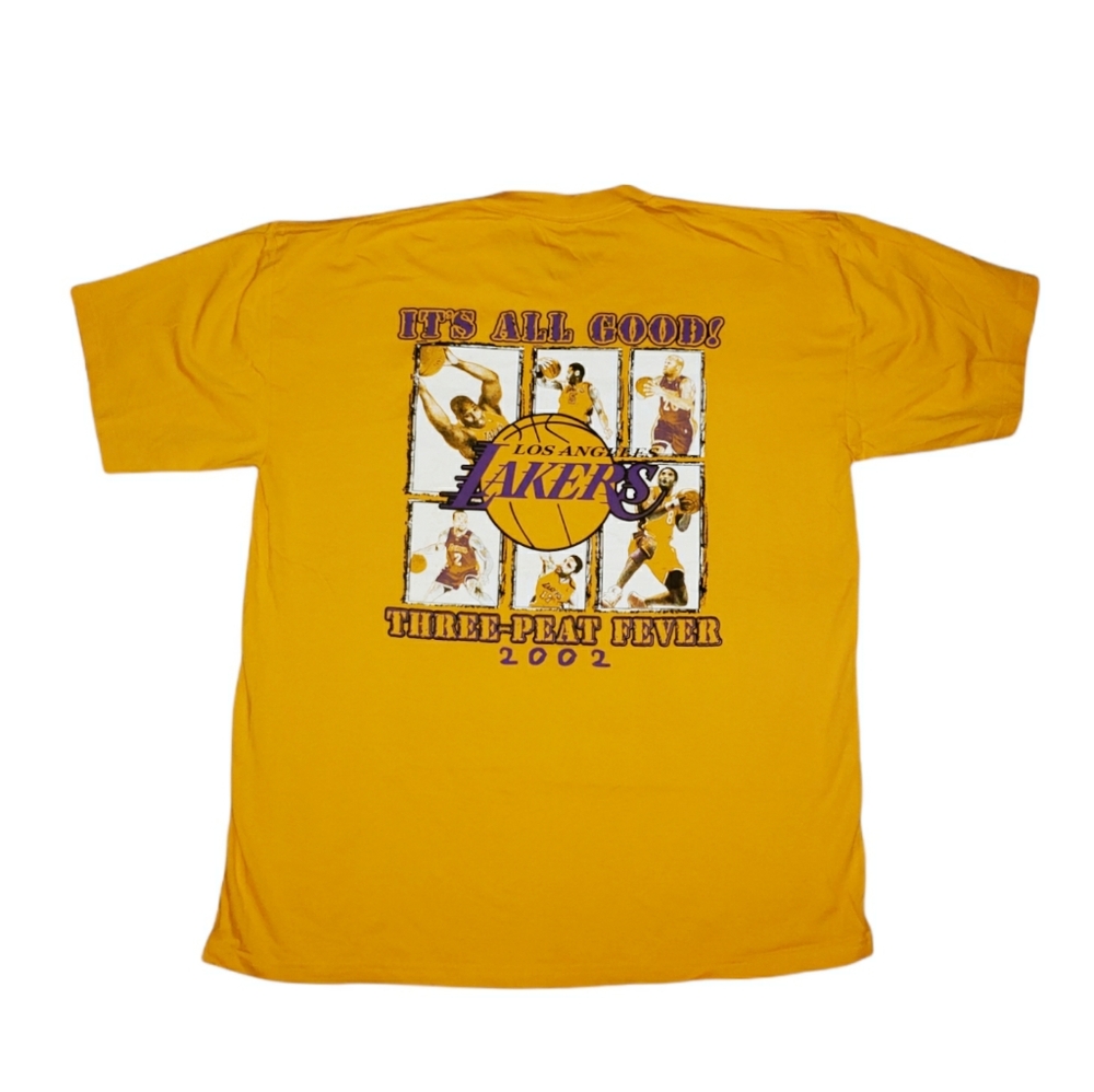 VTG Rare 2002 World Champions Los Angeles Lakers NBA Finals Three Peat Feaver 2X - Picture 5 of 14